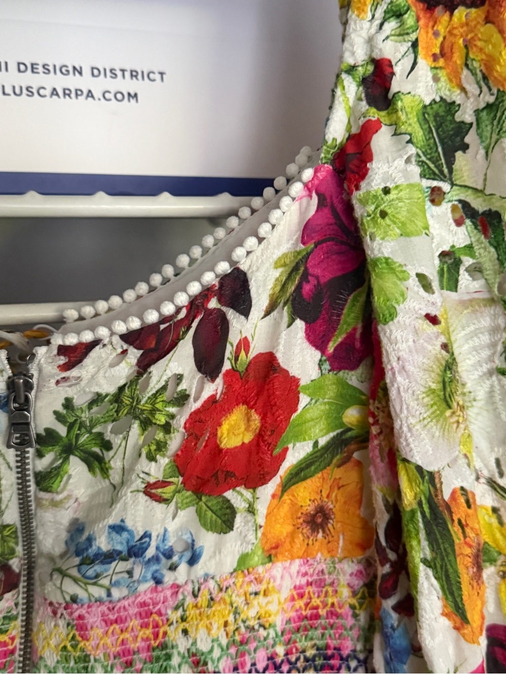 Alice + Olivia Floral Puff-Sleeve Women’s dress - Multicolor - Picture 5 of 6